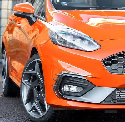 SPLITTERS "KNIFE" DE PARE CHOC AVANT FORD FIESTA MK8 ST OU ST LINE PHASE 1 (2018/2021)