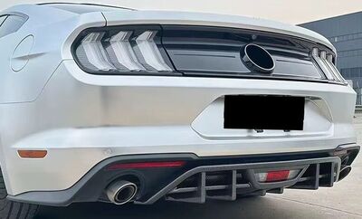 SPLITTER CENTRAL DE DIFFUSEUR ARRIÈRE EN ABS POUR FORD MUSTANG VI PHASE 2 (08-2017/2023)