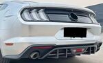 SPLITTER CENTRAL DE DIFFUSEUR ARRIÈRE EN ABS POUR FORD MUSTANG VI PHASE 2 (08-2017/2023)