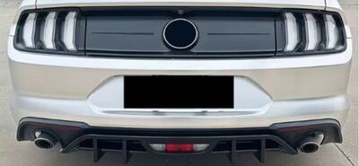 SPLITTER CENTRAL DE DIFFUSEUR ARRIÈRE EN ABS POUR FORD MUSTANG VI PHASE 2 (08-2017/2023)