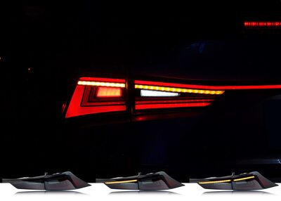 FEUX A LEDS FULL LEDS Lexus IS XE30 (IS250 IS350 ISF IS200t IS300) AVEC FONCTION DTS - DYNAMIC TURN SIGNAL - (2013/2020)