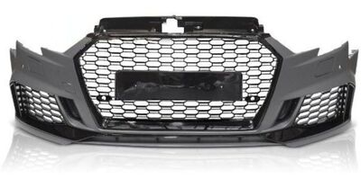 PARE CHOC AVANT AUDI A3 8V 3 OU 5 PORTES PHASE 2 LOOK RS3 "black edition" (05-2016/2020)