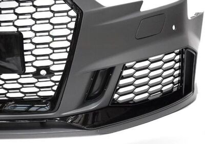 PARE CHOC AVANT AUDI A3 8V 3 OU 5 PORTES PHASE 2 LOOK RS3 "black edition" (05-2016/2020)