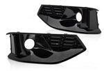 GRILLES LATERALES DE PARE CHOC AVANT LOOK RS4 POUR AUDI A4 B9 STANDARD PHASE 1 VERSION 2 (Pour versions Standard AVEC ANTIBROUILLARDS UNIQUEMENT) (08-2015/03-2019)