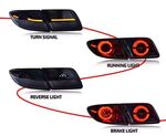 FEUX A LEDS MAZDA 6 LIMOUSINE TYPE GG AVEC LIGNOTANTS DTS - DYNAMIC TURN SIGNAL - (2002/08-2007)