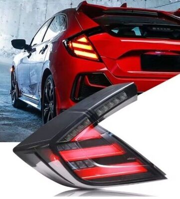FEUX A LEDS FULL LEDS HONDA CIVIC X HATCHBACK AVEC CLIGNOTANTS DTS -DYNAMIC TURN SIGNAL - VERSION 2 (2016/2021)
