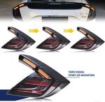 FEUX A LEDS FULL LEDS HONDA CIVIC X HATCHBACK AVEC CLIGNOTANTS DTS -DYNAMIC TURN SIGNAL - VERSION 2 (2016/2021)