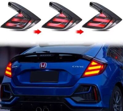 FEUX A LEDS FULL LEDS HONDA CIVIC X HATCHBACK AVEC CLIGNOTANTS DTS -DYNAMIC TURN SIGNAL - VERSION 2 (2016/2021)