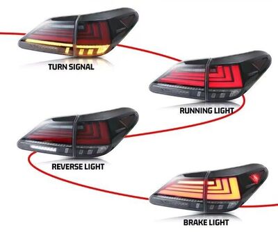 FEUX A LEDS LEXUS RX III 350 / RX III 450 H AVEC CLIGNOTANTS DTS DEFILANTS -DYNAMIC TURN SIGNAL" V2 (2009/2015)