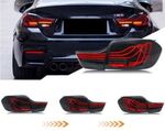 FEUX A LEDS "LASER LOOK BLACK EDITION" BMW SERIE 4 F32/F33/F36/F82 AVEC CLIGNOTANTS DTS -DYNAMIC TURN SIGNAL - (2013/2019)