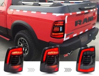FEUX A LEDS DODGE RAM AVEC CLIGNOTANTS DTS -DYNAMIC TURN SIGNAL - (2009/2018)