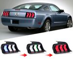 FEUX A LEDS FORD MUSTANG V PHASE 1 AVEC CLIGNOTANTS DTS -DYNAMIC TURN SIGNAL - ET FONCTION RGB ANIMATION DYNAMIQUE (2005/2009)