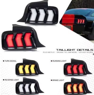 FEUX A LEDS FORD MUSTANG V PHASE 1 AVEC CLIGNOTANTS DTS -DYNAMIC TURN SIGNAL - ET SANS OU AVEC FONCTION RGB (2005/2009)