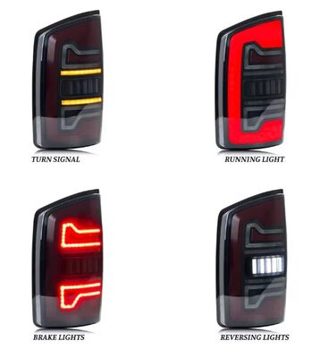 FEUX A LEDS DODGE RAM AVEC CLIGNOTANTS DTS -DYNAMIC TURN SIGNAL - VERSION 2 (2002/2005)