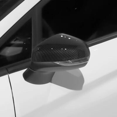 COQUES DE RETROS PIANO BLACK OU CARBONE LOOK FORD FIESTA MK8 (2017+) (REMPLACEMENT) FORD MUMA SUV (2019/2024) (REMPLACEMENT)