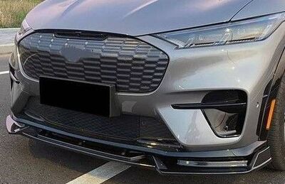 LAME DE PARE CHOC AVANT  3 PARTIES FORD MUSTANG MACH-E PHASE 1 DTM LOOK GLOSS BLACK EUROLINE (2021+)
