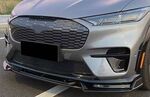 LAME DE PARE CHOC AVANT  3 PARTIES FORD MUSTANG MACH-E PHASE 1 DTM LOOK GLOSS BLACK EUROLINE (2021+)