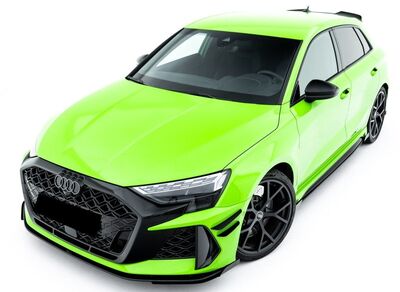 LAME DE PARE CHOC AVANT DTM LOOK "CNC CUPWINGS" AUDI RS3 8Y SPORTBACK OU LIMOUSINE/SEDAN PHASE 2 (2024+)