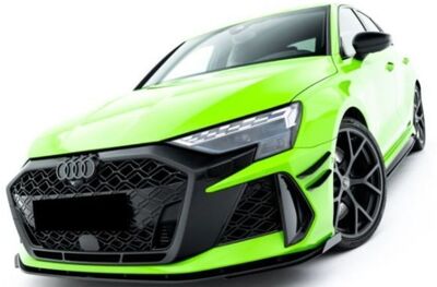 LAME DE PARE CHOC AVANT DTM LOOK "CNC CUPWINGS" AUDI RS3 8Y SPORTBACK OU LIMOUSINE/SEDAN PHASE 2 (2024+)