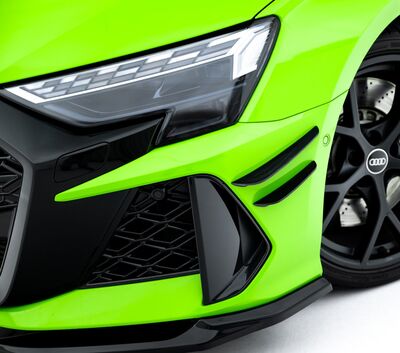 SPLITTERS "CANARDS" DE PARE CHOC AVANT AUDI RS3 8Y SPORTBACK OU LIMOUSINE SEDAN PHASE 2 (2024+)