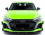 SPLITTERS "CANARDS" DE PARE CHOC AVANT AUDI RS3 8Y SPORTBACK OU LIMOUSINE SEDAN PHASE 2 (2024+)
