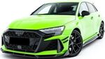 SPLITTERS "CANARDS" DE PARE CHOC AVANT AUDI RS3 8Y SPORTBACK OU LIMOUSINE SEDAN PHASE 2 (2024+)