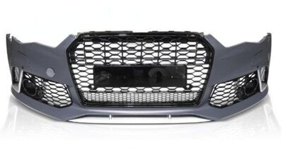 PARE CHOC AVANT AUDI A6 4G FACELIFT PHASE 2 LOOK RS6 AVEC ACC ET CAMERA (10-2014/2019)