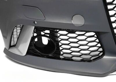 PARE CHOC AVANT AUDI A6 4G FACELIFT PHASE 2 LOOK RS6 AVEC ACC ET CAMERA (10-2014/2019)