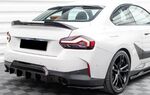 RAJOUT CENTRAL DE PARE CHOC ARRIERE LOOK DIFFUSEUR BMW SERIE 2 G42 COUPE PACK M OU M240I  "DTM LOOK" (2021+)