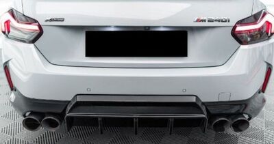 RAJOUT CENTRAL DE PARE CHOC ARRIERE LOOK DIFFUSEUR BMW SERIE 2 G42 COUPE PACK M OU M240I  "DTM LOOK" (2021+)