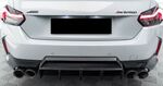 RAJOUT CENTRAL DE PARE CHOC ARRIERE LOOK DIFFUSEUR BMW SERIE 2 G42 COUPE PACK M OU M240I  "DTM LOOK" (2021+)