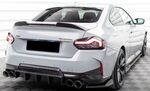 RAJOUT CENTRAL DE PARE CHOC ARRIERE LOOK DIFFUSEUR BMW SERIE 2 G42 COUPE PACK M OU M240I  "DTM LOOK" (2021+)