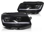 PHARES A LEDS TUBE LIGHT "FULL LEDS" VW BUS T6 PHASE 1 avec vrais feux de jour et clignotants à leds avec fonction DTS-Dynamic Turn Signal- VERSION 5 (2015/04-2019)