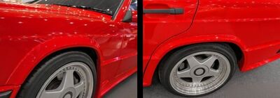 ELARGISSEURS D'AILES AVANT/ARRIERE MERCEDES 190 W201 EVO1 STYLE (1982/1993)