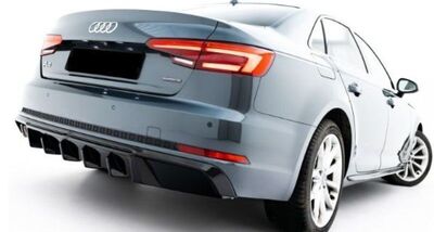 DIFFUSEUR DE PARE CHOC ARRIERE AUDI A4 B9 PHASE 1 S LINE "DTM LOOK" V2 (2016/04-2019)