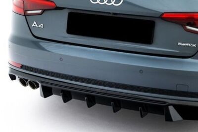 DIFFUSEUR DE PARE CHOC ARRIERE AUDI A4 B9 PHASE 1 S LINE "DTM LOOK" V2 (2016/04-2019)