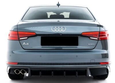 DIFFUSEUR DE PARE CHOC ARRIERE AUDI A4 B9 PHASE 1 S LINE "DTM LOOK" V2 (2016/04-2019)