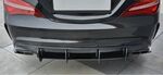 RAJOUT DE DIFFUSEUR ARRIERE CENTRAL EN ABS "CNC" POUR MERCEDES CLA W117/X117 45AMG PHASE 2 MX VERSION 1 (09-2015/2018)