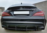 RAJOUT DE DIFFUSEUR ARRIERE CENTRAL EN ABS "CNC" POUR MERCEDES CLA W117/X117 45AMG PHASE 2 MX VERSION 2 (09-2015/2018)