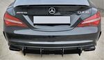 RAJOUT DE DIFFUSEUR ARRIERE CENTRAL EN ABS "CNC" POUR MERCEDES CLA W117/X117 45AMG PHASE 2 MX VERSION 2 (09-2015/2018)