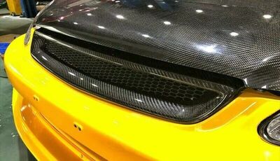 CALANDRE SANS SIGLE CARBONE HONDA CIVIC VI PHASE 1 TYPE EK (1996/02-1999) OU PHASE 2 TYPE EK (03-1999/2001)