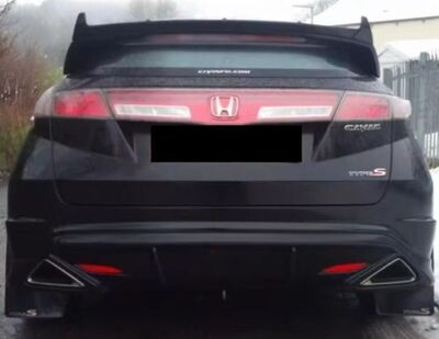 EXTENSION DE BECQUET DE COFFRE HONDA CIVIC VIII HATCHBACK 3/5 PORTES "SEEK DESIGN"  (2006/2010)