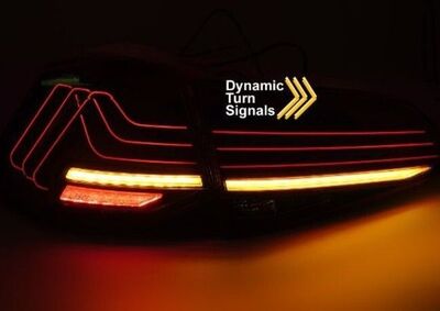 FEUX A LEDS VW GOLF VII "FULL LEDS" AVEC FONCTION DTS LASER LOOK (avec clignotants à leds défilants) V2 (2012/2019)
