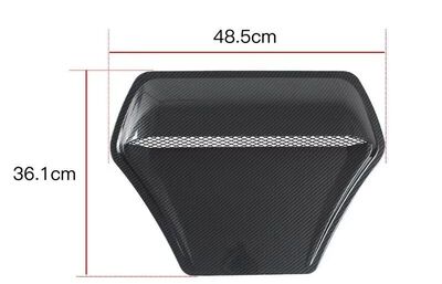 PRISE D'AIR DE CAPOT UNIVERSELLE FACTICE LOOK TYPE R