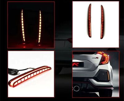 JEU DE 2 REFLECTEURS ARRIERES A LEDS SANS OU AVEC FONCTION DTS - DYNAMIC TURN SIGNAL - (2017/2021)