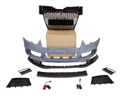 PARE CHOC AVANT AUDI TT 8J LOOK RS AVEC LAME CARBONE LOOK (2006/2014)