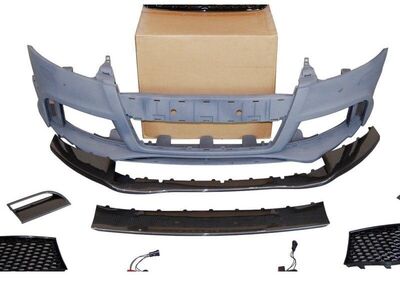 PARE CHOC AVANT AUDI TT 8J LOOK RS AVEC LAME CARBONE LOOK (2006/2014)