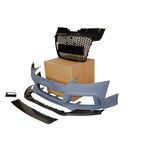 PARE CHOC AVANT AUDI TT 8J LOOK RS AVEC LAME CARBONE LOOK (2006/2014)