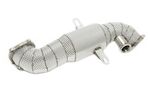 TUBE DE DESCENTE "DOWNPIPE" EN INOX avec bouclier thermique et catalyseur POUR ALFA ROMEO GIULIA 2.0L TURBO / ALFA ROMEO STELVIO 2.0L TURBO Q4 (2017+)