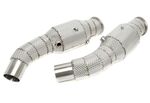 TUBE DE DESCENTE "DOWNPIPE" EN INOX avec bouclier thermique et catalyseur POUR ALFA ROMEO GIULIA 2.9L TURBO / ALFA ROMEO STELVIO 2.9L TURBO Q4 (2017+)
